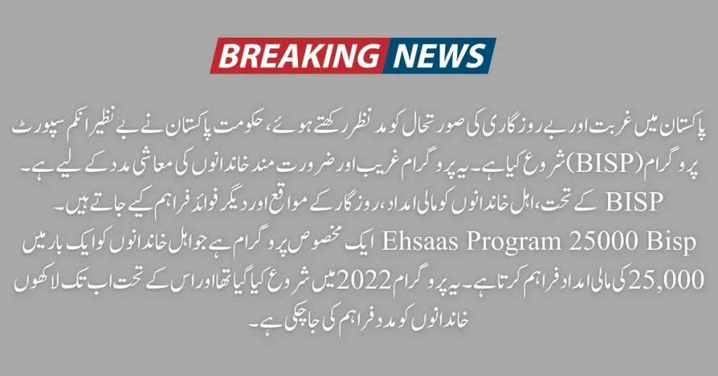 Ehsaas Program 8171 Online Registration