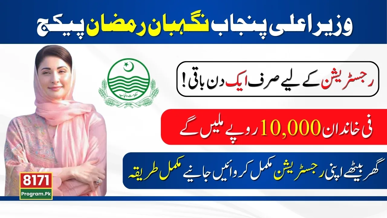 Punjab Nigehban Ramzan Package 10000 Online Apply 2025