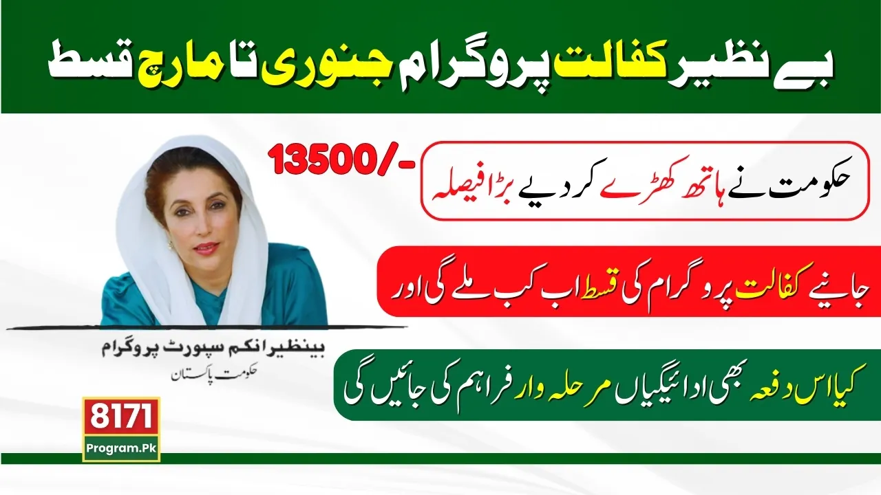 Benazir Kafalat New Payment Distribution Schedule Announced